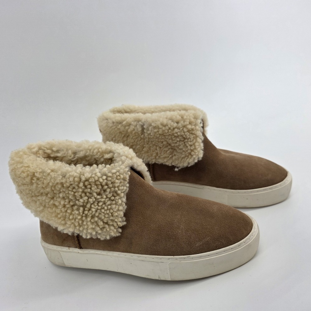 UGG LYNUS WOMEN SNEAKER BOOTS LEATHER CHESTNUT US 8.5 WINTER
